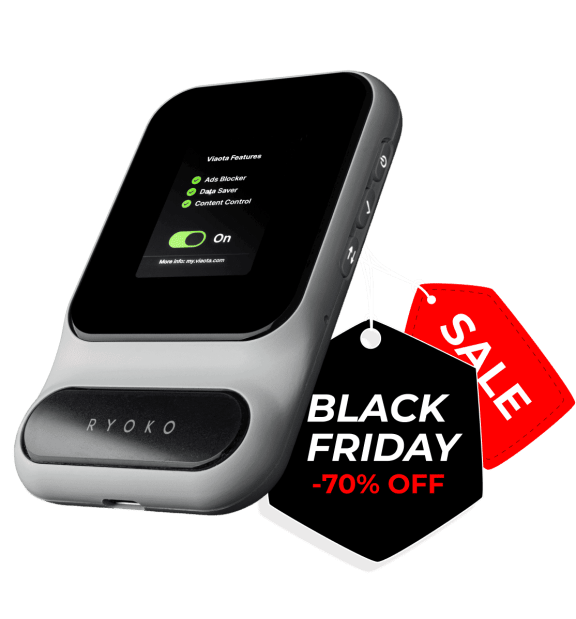 Ryoko Portable WiFi Hotspot - 70% OFF Black Friday Sale